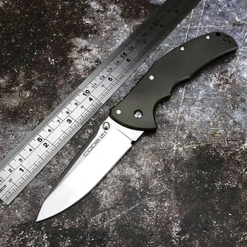 Soğuk Çelik Code4 Katlanır Kamp Açık Bıçaklar 9cr18 Blade Alüminyum Kolu Pocket Knife Survival Taktik Programı EDC Araçları