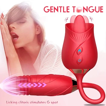 Gül Emme Vibratör Kadınlar için Meme Klitoris Stimülatörü Titreşimli Yumurta Yapay Penis Vibratörler Klitoris Enayi Vibator Kadınlar için Seks Oyuncak