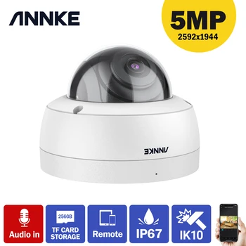 ANNKE C500 5MP HD Güvenlik Gözetleme Sistemi Kamera Dahili Mikrofon Ses IP67 Kayıt Su Geçirmez Tam Renkli Kamera Kiti
