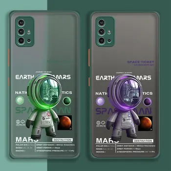 Astronot Uzay Bilet Durumda Funda Motorola Moto G30 G9 G8 G10 G40 G60 Artı Güç Oyun G Stylus G40 Telefon Moda Sert Geri