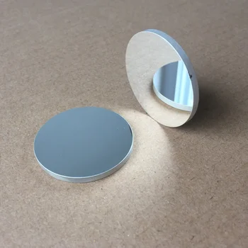 Optik Deneyler Özelleştirilmiş Triprism 30 Mm Çaplı Alüminyum Kaplama Optik K9 Cam Disk Ayna