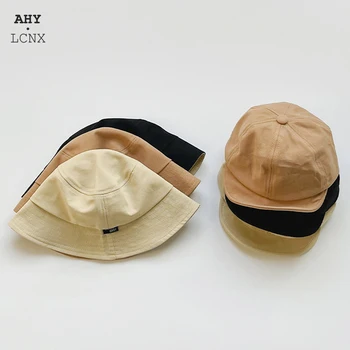 Harajuku Bahar Bebek Kova Şapka Ve Yumuşak Ağız beyzbol şapkası Çocuklar güneşlikli kep çocuk Balıkçı Şapka Erkek Kız İçin 2-5Y Aksesuarları