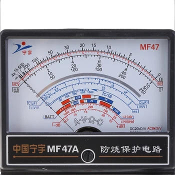 Taşınabilir Mekanik İşaretçi Tipi Multimetre Ölçüm AC DC Akım Ölçer Ampermetre Ohmmetre MF47 / JO411 Multimetre