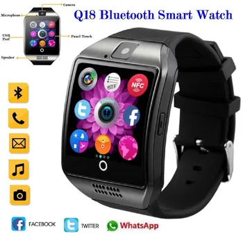 Yeni Tasarım 2022Q18 Bluetooth akıllı saat Desteği GSM SIM Kart Ses Kamera Spor İzci Smartwatch Kadınlar Erkekler İçin