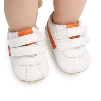 0-18M Yenidoğan Bebek pu ayakkabıları Taban Bebek Kız Toddler Ayakkabı kaymaz Pamuk Taban Erkek Ayakkabı İlk Yürüyüşe deri Sneakers