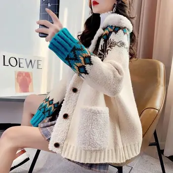 Güz 2021 Sonbahar kadın yeni Sıcak satış kırpma üst kazak hırka kadın kore moda netred rahat örme bayan üstleri Ay187