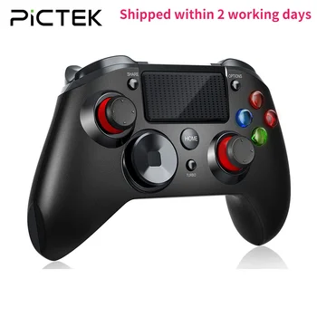 PICTEK PC263 PS4 Denetleyici USB Kablosuz Gamepad Android Playstation 4 için Kulaklık Jakı İle Şarj Edilebilir PS4 Oyun Denetleyicisi