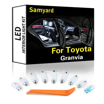 İç LED Toyota Granvia 1995-2017 İçin 2018 2019 2020 2021 Canbus Araç Ampul Kapalı Dome Harita İşık Yok hatasız araç Kiti