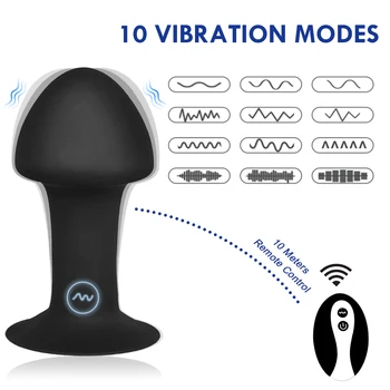 Vibratörler Anal Butt Plug Vibratör Seks Oyuncakları prostat masaj aleti Yetişkin Oyuncak Sextoy Erotik Sexshop Buttplug Erkekler Kadınlar İçin Erkek Sexo