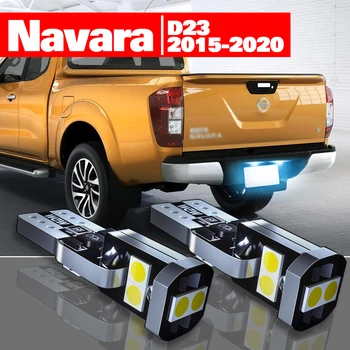 Nissan Navara için NP300 D23 2015-2020 Aksesuarları 2 adet LED plaka aydınlatma ışığı 2016 2017 2018 2019