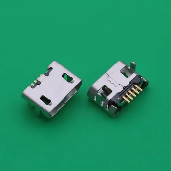 100 adet / grup Mini mikro usb jack soketli konnektör dock tak Şarj Sync girişli şarj cihazı