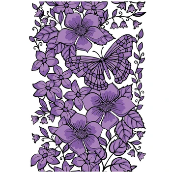 2021 DIY Scrapbooking Fotoğraf Albümü Dekoratif açık pul için Yeni Varış Kelebek Çiçek Şeffaf Açık Silikon Damga Mühür 