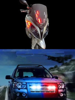 Araba polis ışıkları Led çakarlı lamba s Flaşör LED Otomatik Flaş Stroboskoplar çakarlı lamba Motosiklet Acil Park sinyal ışıkları