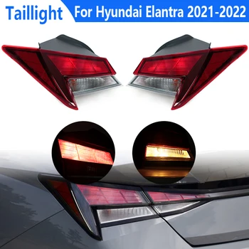 Halojen Araba Arka Kuyruk İşık Hyundai Elantra 2021 2022 İçin Dönüş sinyal ışığı Stop Fren Lambası Aksesuarları 92402AB100 92401AB100
