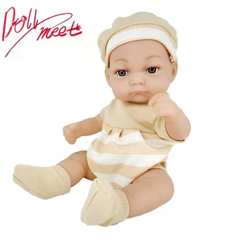 Yeni Yeniden Doğmuş Bebek Bebek 11 İnç Toddler Kız Yumuşak Silikon Gerçekçi Kirpik Yeniden Doğmuş Bebek Kitleri Uyumlu DIY Sıcak Ekose oyuncak bebek giysileri