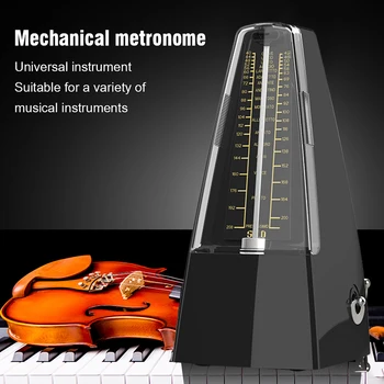 Standart Evrensel Mekanik Metronom Plastik Geleneksel Elektronik Metronom Davul Müzik Uygulama Aracı Yeni Başlayanlar İçin