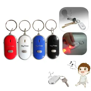 Mini Düdük Anti Kayıp KeyFinder Alarm Cüzdan evcil hayvan takip cihazı Akıllı Yanıp Sönen Bip Uzaktan Bulucu Anahtarlık İzleyici Anahtar Bulucu + LED