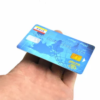2 adet Kredi kartı + 1 adet PVC Şeffaf bar Yüzen Kredi Kartı Sihirli Hileler Sihirbaz Hile Aksesuarı Yakın çekim Sihirli sahne