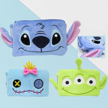 Kawaii Disney Dikiş Doldurulmuş Oyuncaklar Scrump Peluş Kalem Kutusu Cüzdan Kart Paketi Canavar Bebek Kozmetik Çantası Yılbaşı Hediyeleri
