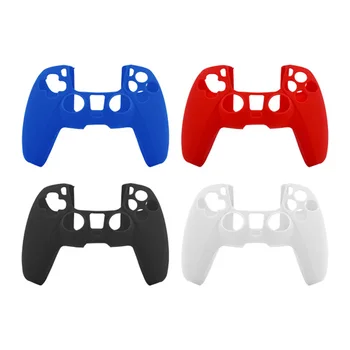 4 Renkli Yumuşak Silikon Gamepad Koruyucu Kapak Joystick Koruma Kılıfı SONY Playstation 5 için PS5 Oyun Denetleyicisi Cilt Koruma
