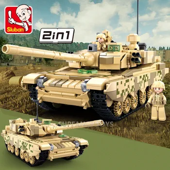 Askeri Tank Setleri WW2 Ordu Silah Modeli Yapı Taşları Silahlı Panzer MBT Araçlar MOC DIY Montaj Yaratıcı Tuğla Erkek çocuk oyuncakları