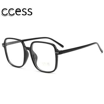 Mavi ışık gözlük çerçeve adam okuma gözlüğü büyük kare şeffaf kadın kadın gözlük çerçeve miyopi gözlük - 1.0-6.0