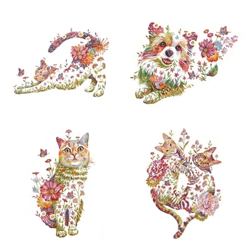 5D DIY Elmas Boyama Sevimli Hayvan Kedi Elmas Nakış Mozaik Çiçekler Çapraz Dikiş Kiti Ev Duvar Sanatı Dekor El Sanatları El Yapımı