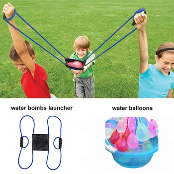 222 ADET Sihirli Su Balonları Başlatıcısı Su Bombaları Yüzme Havuzu plaj oyuncakları Çocuklar İçin Balon 3 Kişi Rampaları Savaş Oyunu