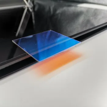 Turuncu Yansıma Mavisi 44mm ile Kırılan Dikroik Cam Plaka Optik Cam
