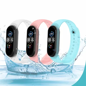 Şeffaf TPU Kayışı Xiao mi mi bant 6 5 4 3 Su geçirmez Spor akıllı saat bilezik Silikon Kordonlu Saat mi bant 3 4 5 6