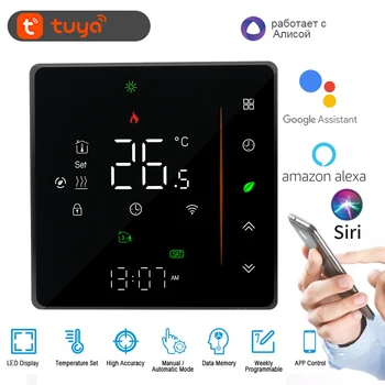 Tuya Akıllı Yaşam Wifi Termostat Gaz Kazanı ve Sıcak Yerden Isıtma Ev sıcaklık kontrol cihazı SmartThings Alexa Google Siri