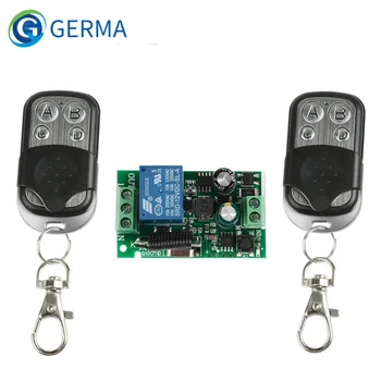 GERMA 433 MHz Kablosuz Uzaktan Kumanda Anahtarı AC 85 V ~ 250 V 110 V 220 V 1CH Röle Alıcı Modülü + RF Verici Garaj Kapısı İçin