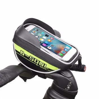 B-SOUL Yeni 5.5 İnç bisiklet şasisi Çantası Bisiklet Ön Tüp Çanta Bisiklet Sürme Çanta Bisiklet Aksesuarları bisiklet selesi Çantası Cep Telefonu