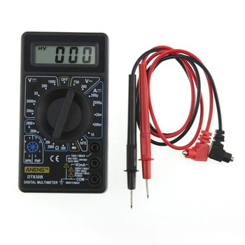 DT838 DT830B Dijital multimetre ölçü aleti Voltmetre Ölçüm Akım Direnç Sıcaklık Ölçer ACDC Ampermetre Testi Kurşun Probe