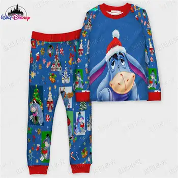 Disney 2022 Noel 3D baskı Yüksek üst-alt Kalite Çirkin Noel kıyafet pijama uygun BİZE boyutu Pooh bu Eeyore Winnie 