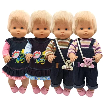 38 Cm Nenuco oyuncak bebek giysileri Ropa Y Su Hermanita Oyuncaklar Giyim Bebek Bebek Dış Giyim Gömlek Pantolon