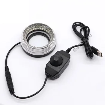 USB 72 LED Ayarlanabilir halka ışık aydınlatıcı Lamba Kaynağı Monoküler Binoküler Stereo Trinoküler Mikroskop