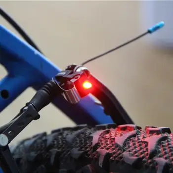 Bisiklet Nano fren lambası bisiklet ışıkları bisiklet kırmızı led arka lambası Emniyet uyarı ışığı bisiklet kabloları ve konut