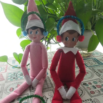 3 adet/takım Elf Bebek kulak koruyucu Noel Bebek Dekorasyon Aksesuarları (Bebek Yok)