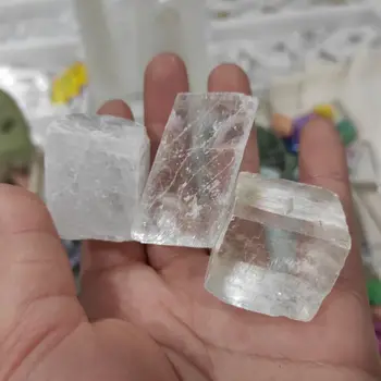 1 adet Optik Kalsit Ham İzlanda Yedek Doğal taşlar ve Mineraller şifa taşları
