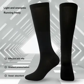 1 Çift Spor varis çorabı Açık Koşu Bisiklet Kan Kurutma Hızlı Çorap Dolaşımını Teşvik Sıkıştırma Çok renkli T3K8