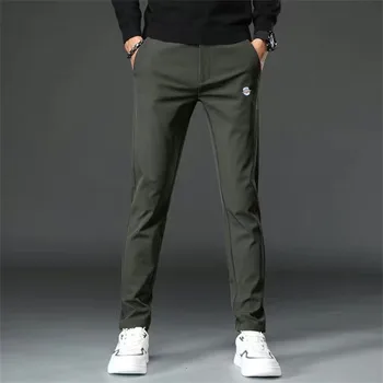 Golf Pantolon Erkekler Yüksek Kaliteli esneklik Golf Giyim sweatpants kargo pantolon kalınlaşmak Uzun Rahat Giyim kış Erkek Golf kıyafeti