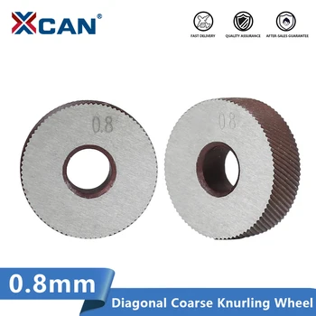 XCAN 2 adet 0.8 mm Anti Kayma Çapraz Kaba Tırtıllı Tekerlek Metal Torna için