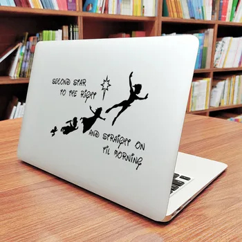 Peter Pan Peri Laptop Macbook için Vinil Sticker 14 16 Retina 11 Hava 13 15 İnç Mac Notebook Kapak Deri Çizgi film Çıkartma Pro Dekor