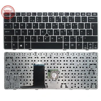 İNGILTERE / ABD / SP / BR YENİ klavye hp EliteBook 2560 p 2560 p 2570 2570 P İngiltere Laptop KB GÜMÜŞ çerçeve