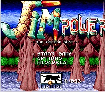 Jim Güç Arcade Oyunu 16 bit MD Oyun Kartı İçin Sega Mega Sürücü Genesis
