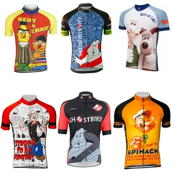 Karikatür Bisiklet Jersey Yaz Erkekler Komik Mtb Jersey camisa ciclismo Bisiklet Formaları bisikletçi giysisi Üstleri Kısa Kollu maillot