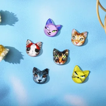 50 Adet Sevimli Kedi Tırnak Sanat Takılar Reçine Çok Renkli Büyük Rhinestones Çivi UV Jel değerli taşlar Tırnak 3D DIY Zanaat Manikür