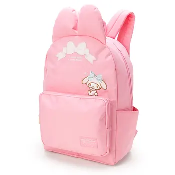 Sevimli Karikatür Kedi Tavşan Kulaklar Pembe Çanta Siyah Sırt Çantaları Kawaii okul sırt çantası Schoolbag Çocuk Okul Çantaları Kızlar için Sırt Çantası