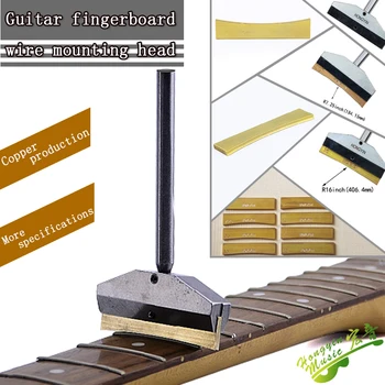 Gitar Klavye Fret Basın Caul İçin Pirinç İnsert İle Gitar Bas Gitar Teli Değiştirme Aracı